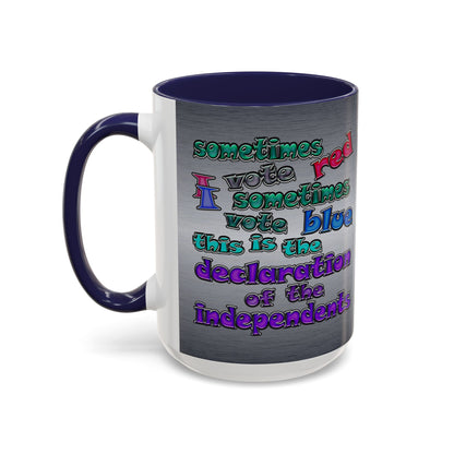 declaration of the independents - Accent Mug (brushed nickel)
