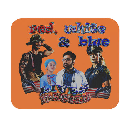 rw&b lives matter - Mouse Pad (Rectangle) (crusta)