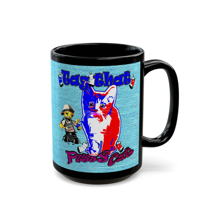 tag that - Black Mug (faded blue)