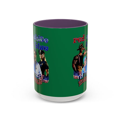 rw&b lives matter - Accent Mug (dark green)