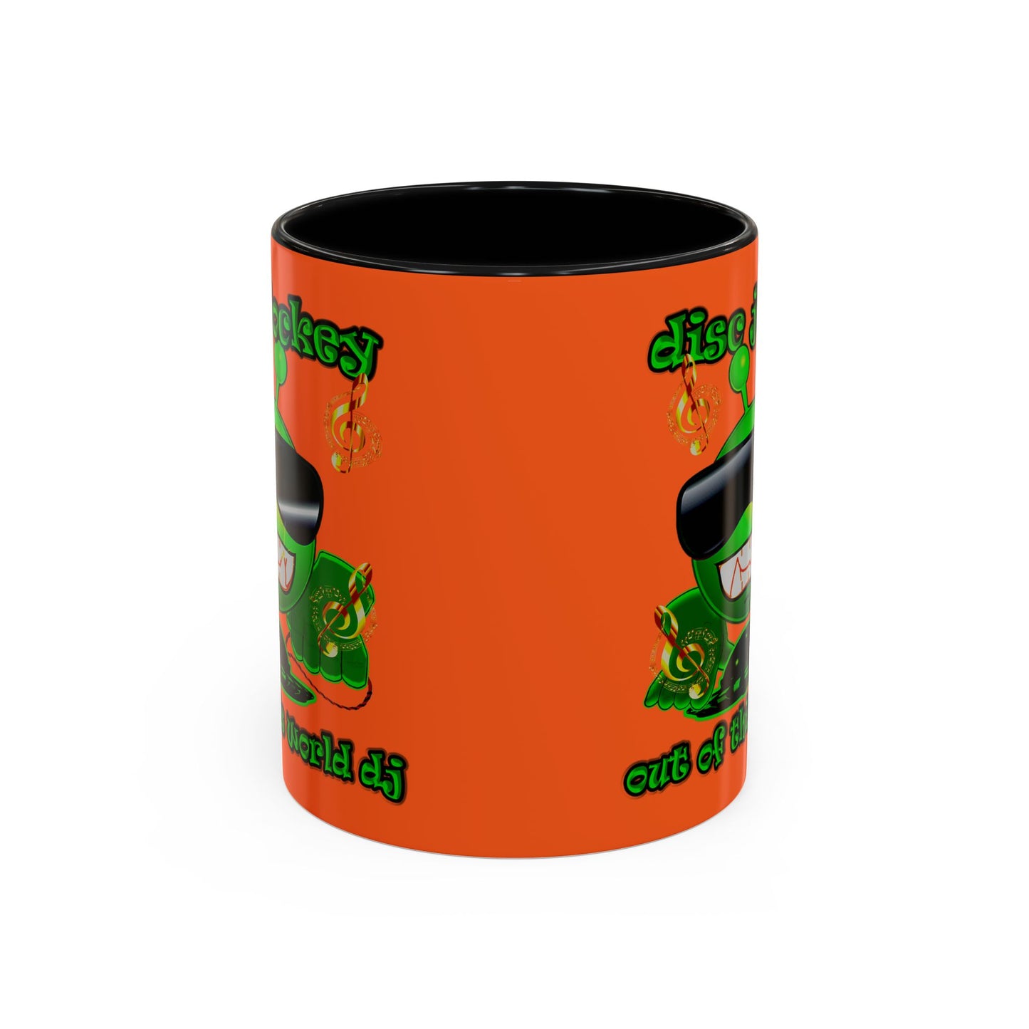disc jockey - Accent Mug (orange)