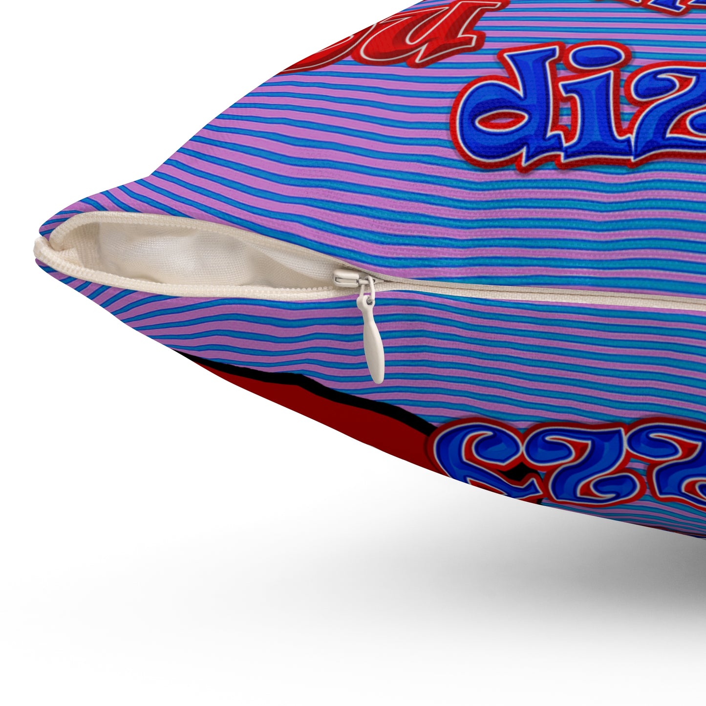 santa's shoes - Spun Polyester Square Pillow - (light blue-purple wave)