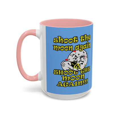 shoot the moon again - Accent Mug (light blue)