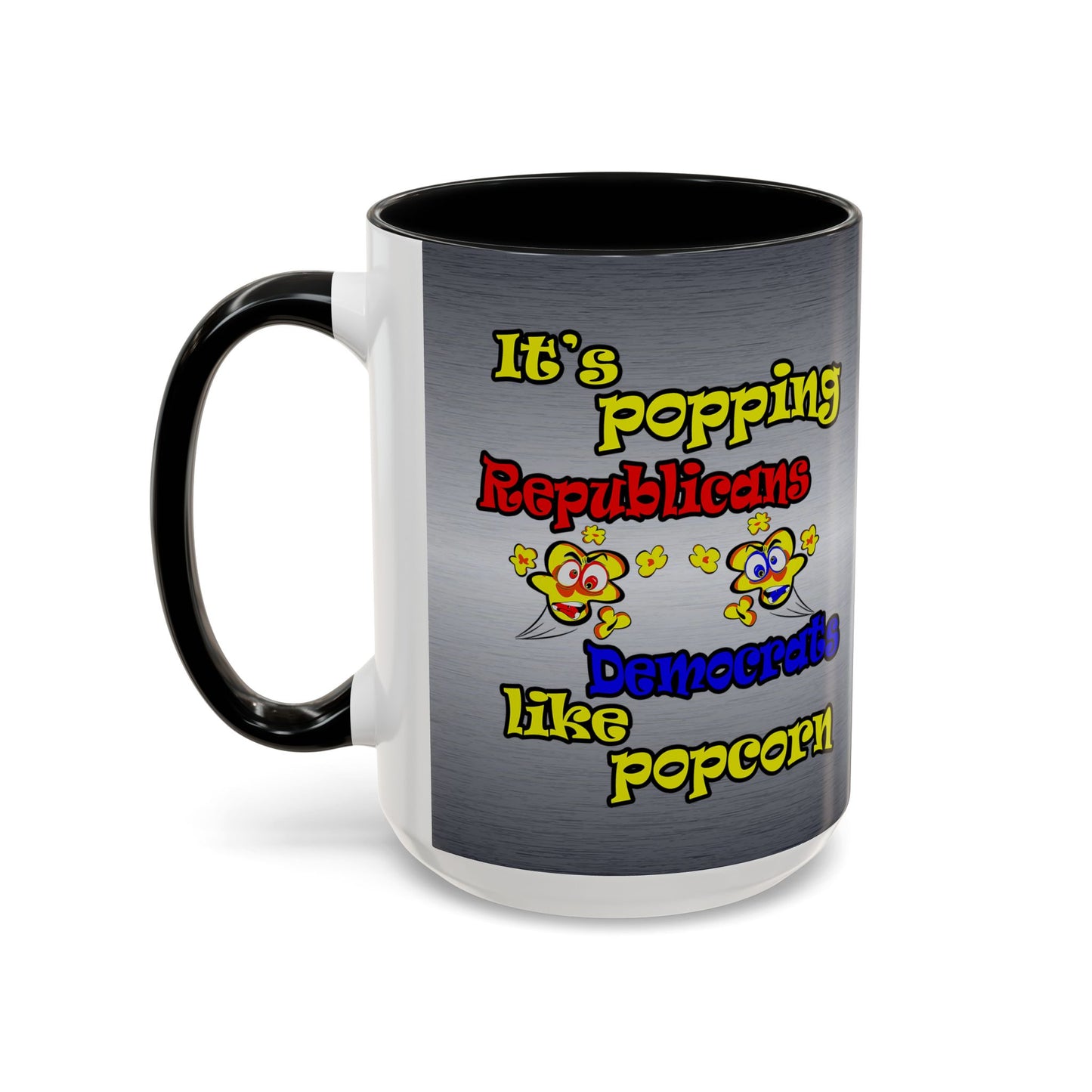 popping like popcorn - Accent Mug (brushed nickel)