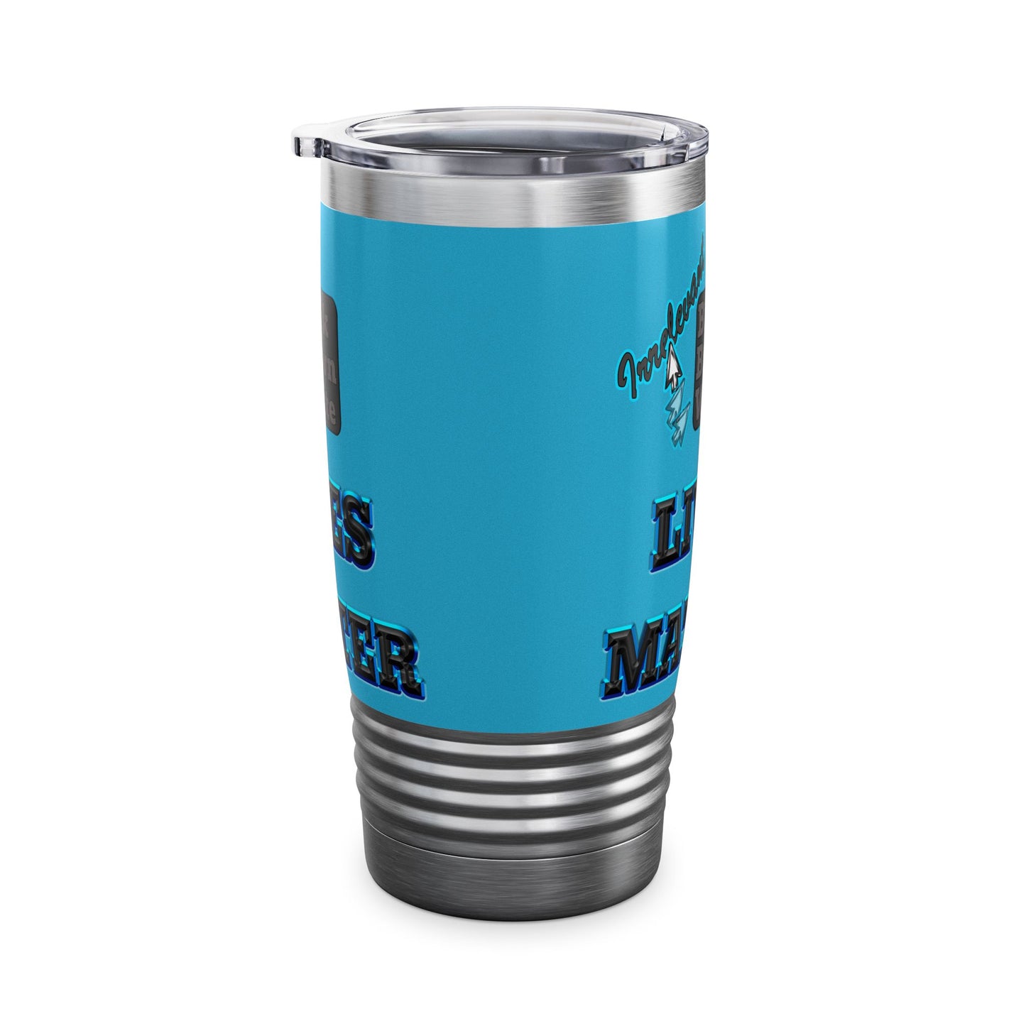 irrelevant - Ringneck Tumbler, 20oz (turquoise)