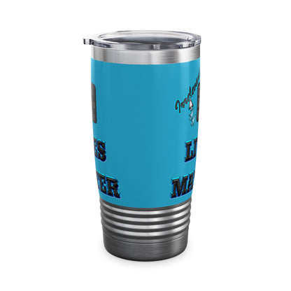 irrelevant - Ringneck Tumbler, 20oz (turquoise)