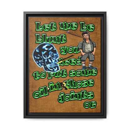 og - framed canvas art (brown papyrus)