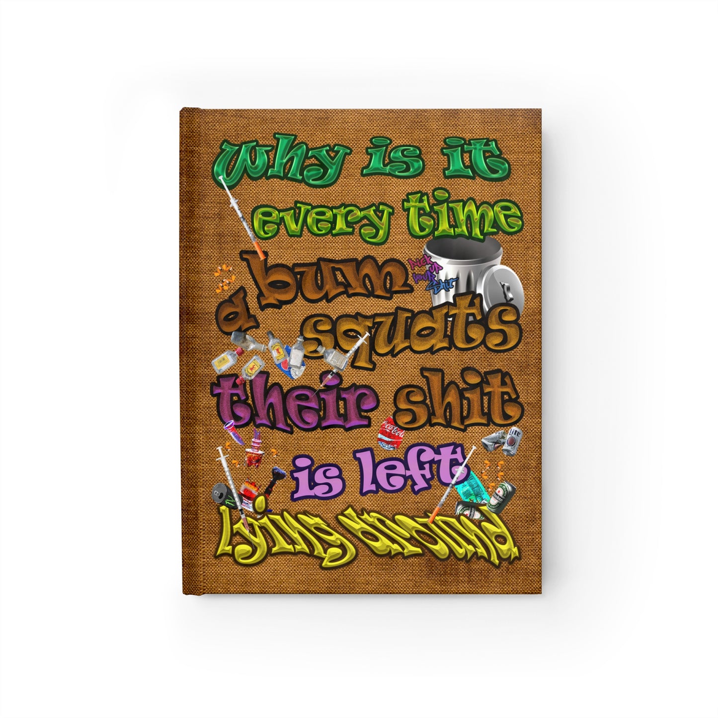 the bum's shit - journal-blank (brown papyrus)