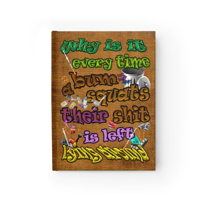 the bum's shit - journal-blank (brown papyrus)
