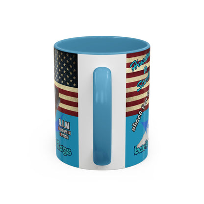 shoot for the stars - Accent Mug (turquoise)