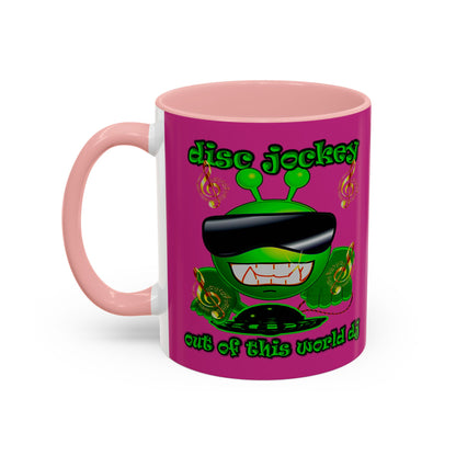 disc jockey - Accent Mug (pink)