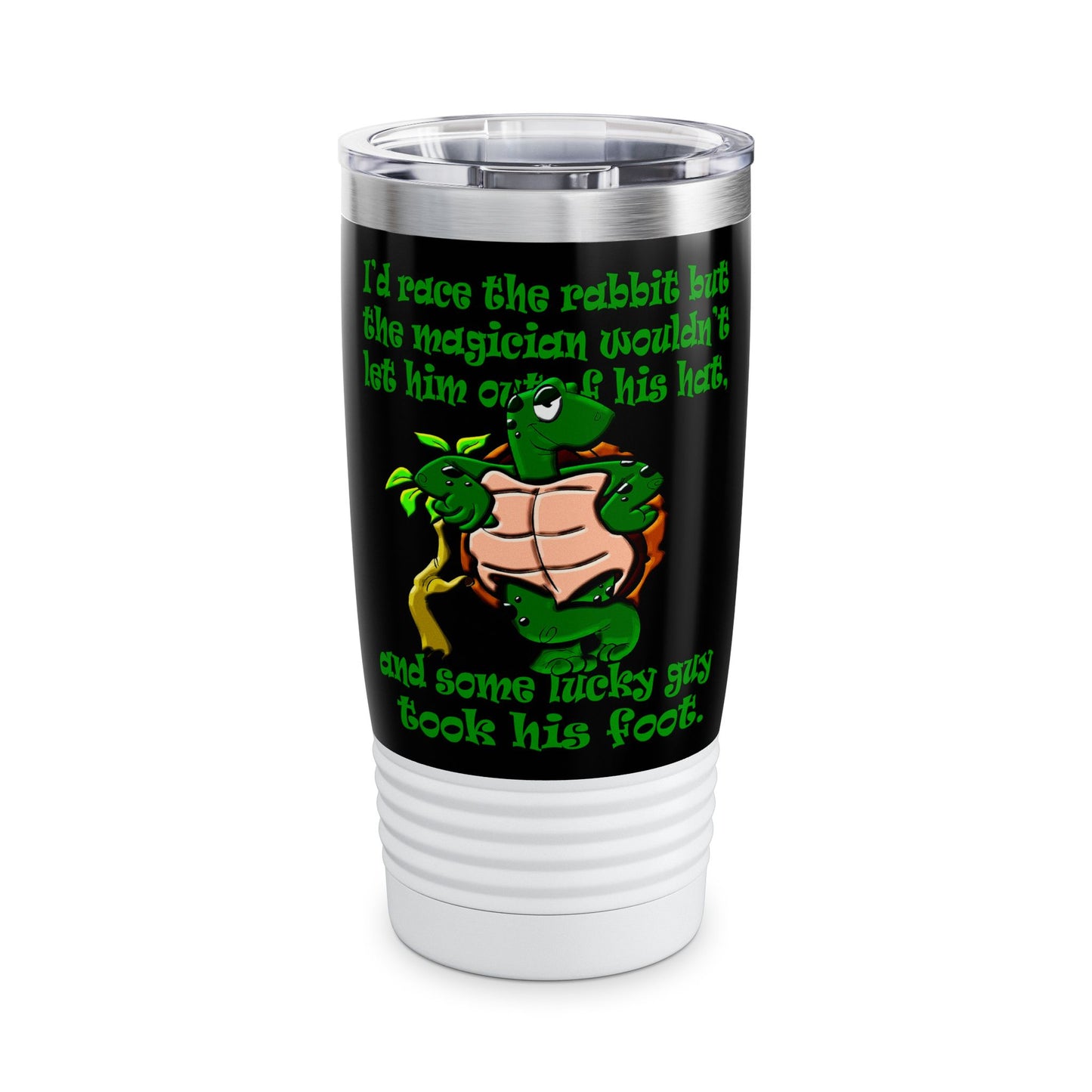 turtle race - Ringneck Tumbler, 20oz (black)