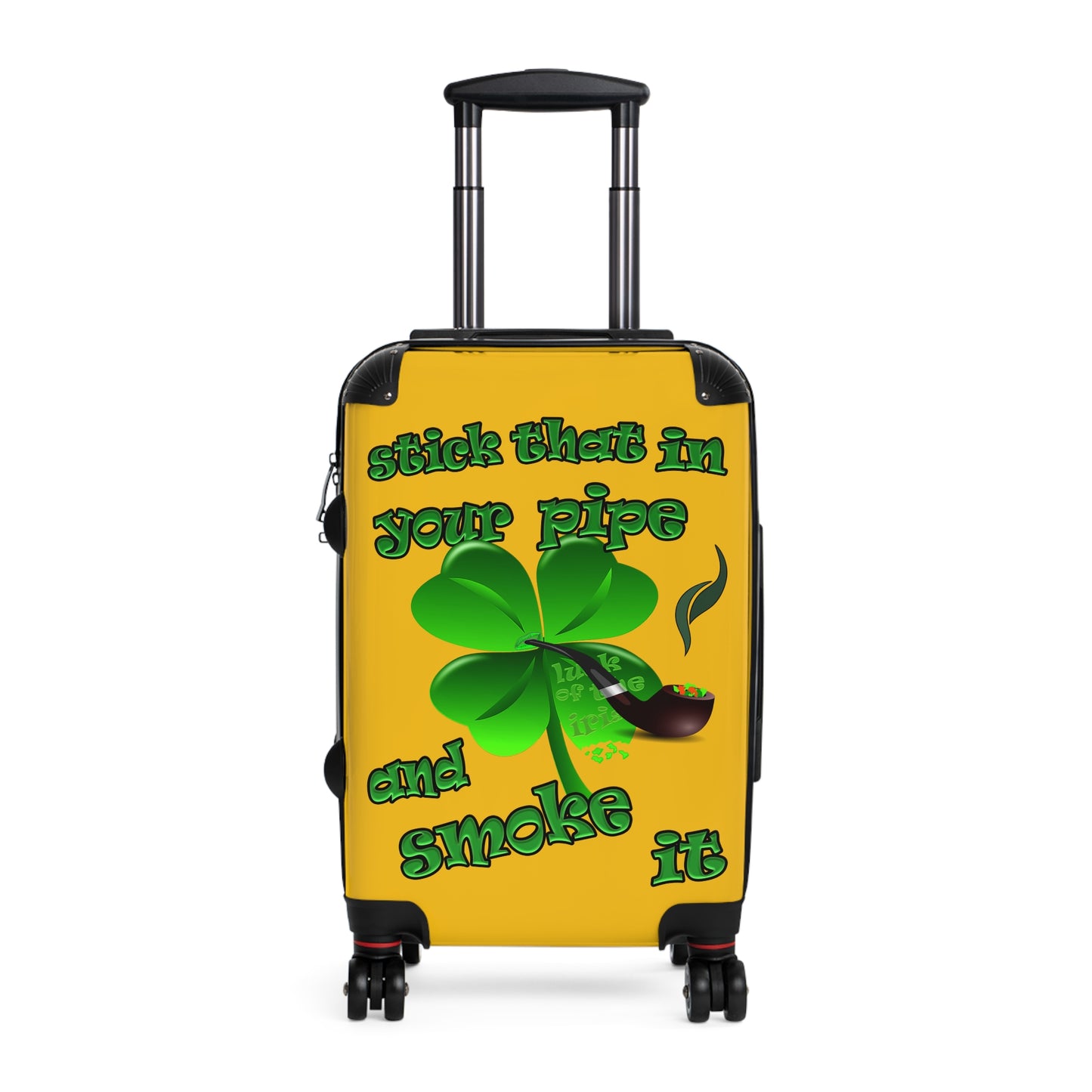 stick that in your pipe and smoke it - Suitcase (yellow)