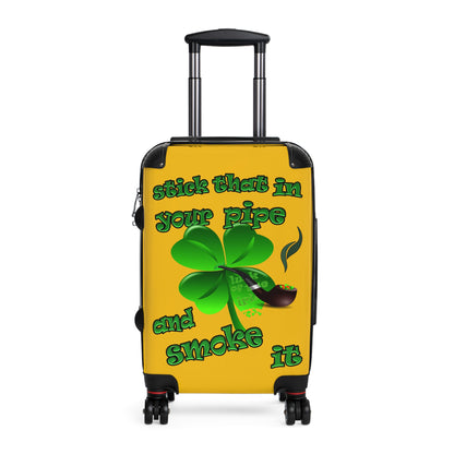 stick that in your pipe and smoke it - Suitcase (yellow)