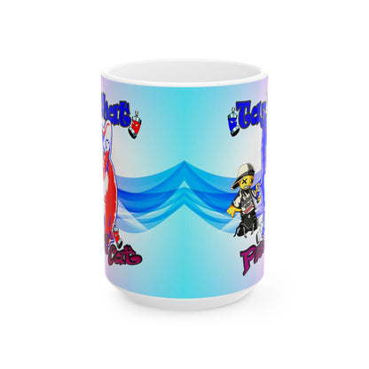 tag that - White Mug (light blue-pink wave)