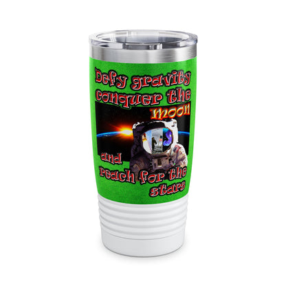 defy conquer reach - Ringneck Tumbler, 20oz (green turf)