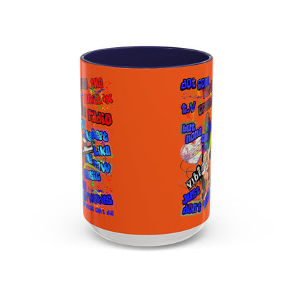 drop the beat - Accent Mug (orange)