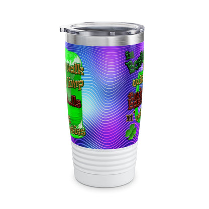 celtics logo - Ringneck Tumbler, 20oz (purple wave)