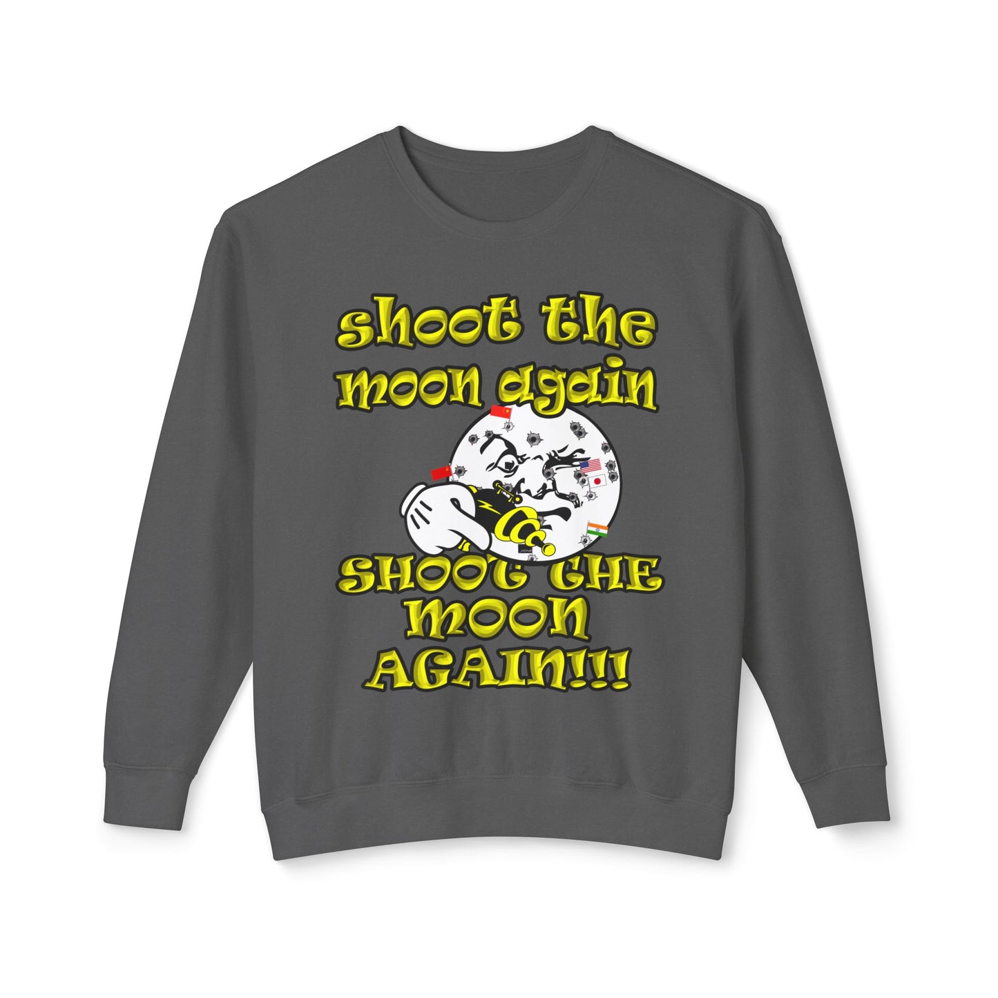 shoot the moon again - Unisex Lightweight Crewneck Sweatshirt
