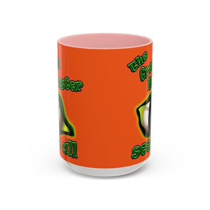 green monster - Accent Mug (orange)