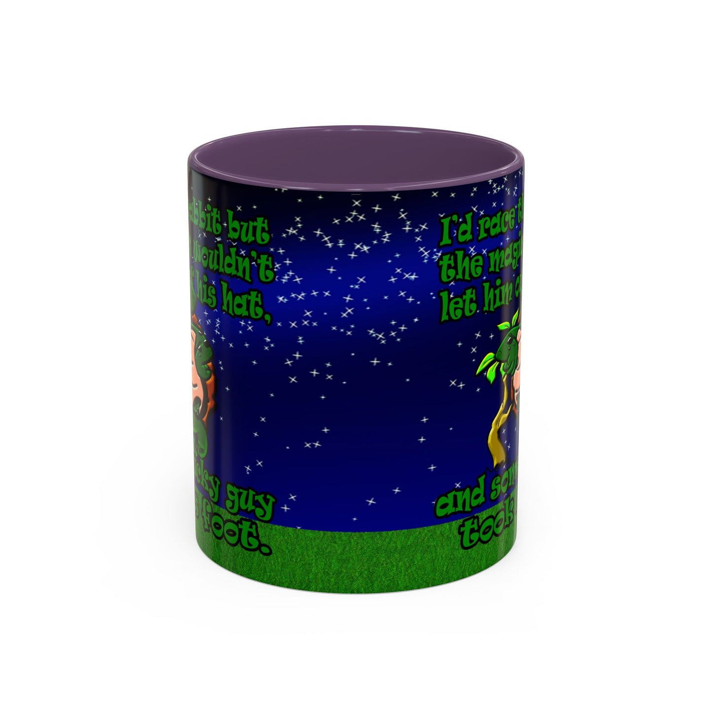 turtle race - Accent Mug ('snoops' background)