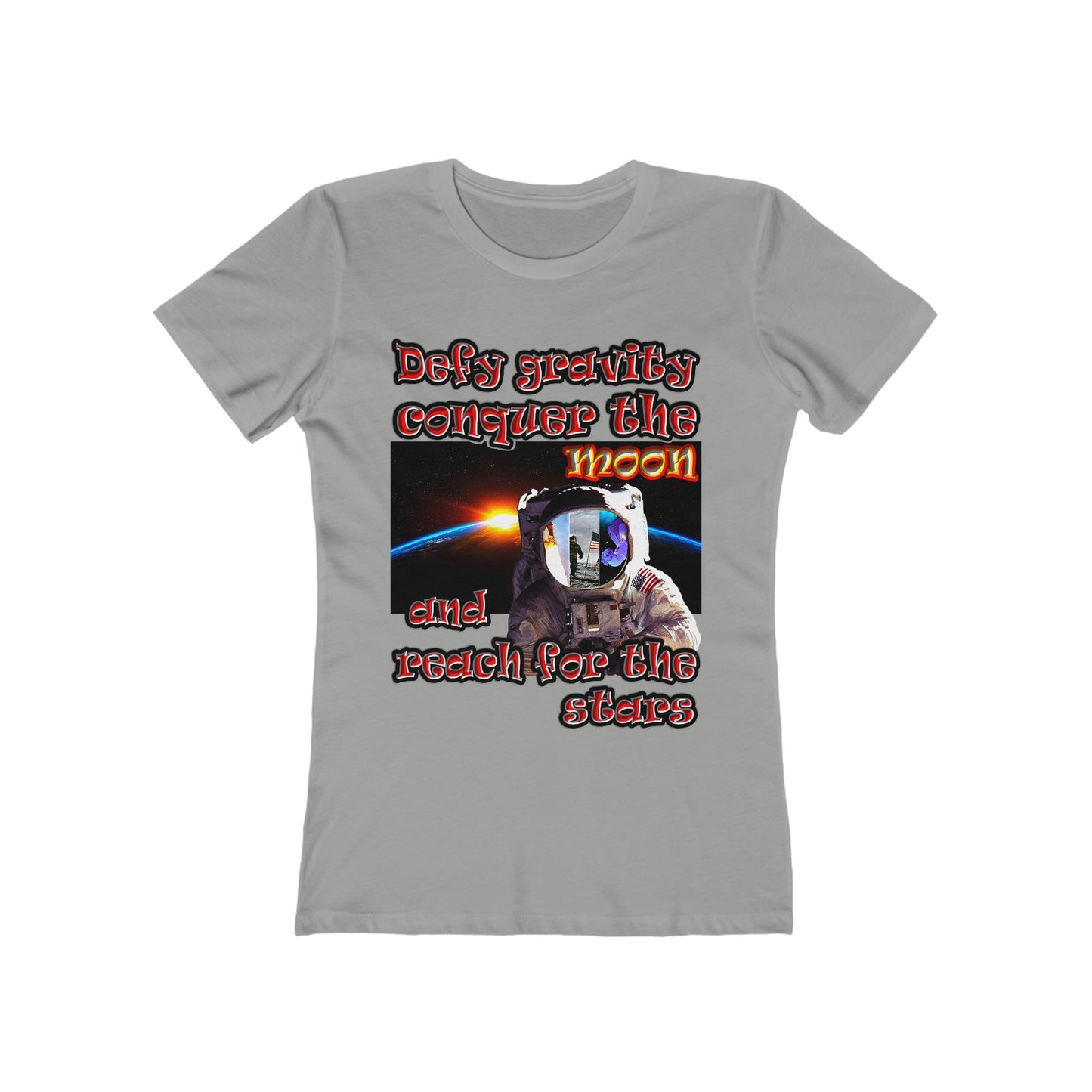 defy conquer reach - Women's The Boyfriend Tee