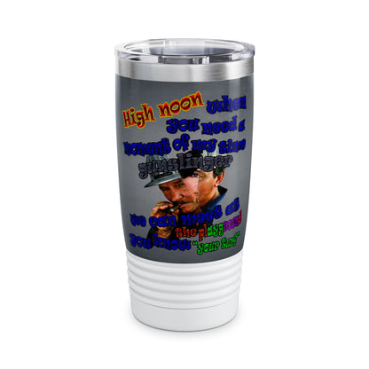 high noon - Ringneck Tumbler, 20oz (grey-light grey)