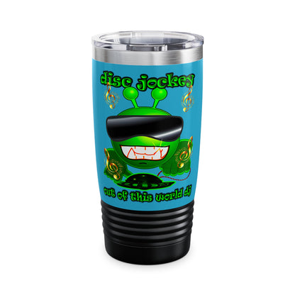 disc jockey - Ringneck Tumbler, 20oz (turquoise)