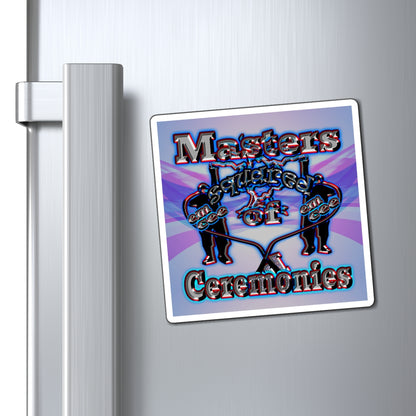 em cee squared - Magnets - (light blue-pink wave)