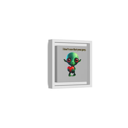 I don't care that your grey - framed canvas art (light grey)