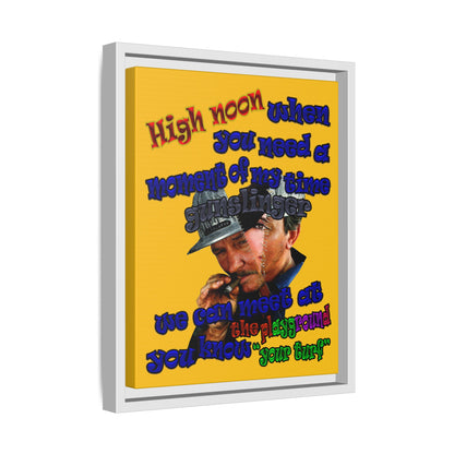 high noon - framed canvas art (yellow)