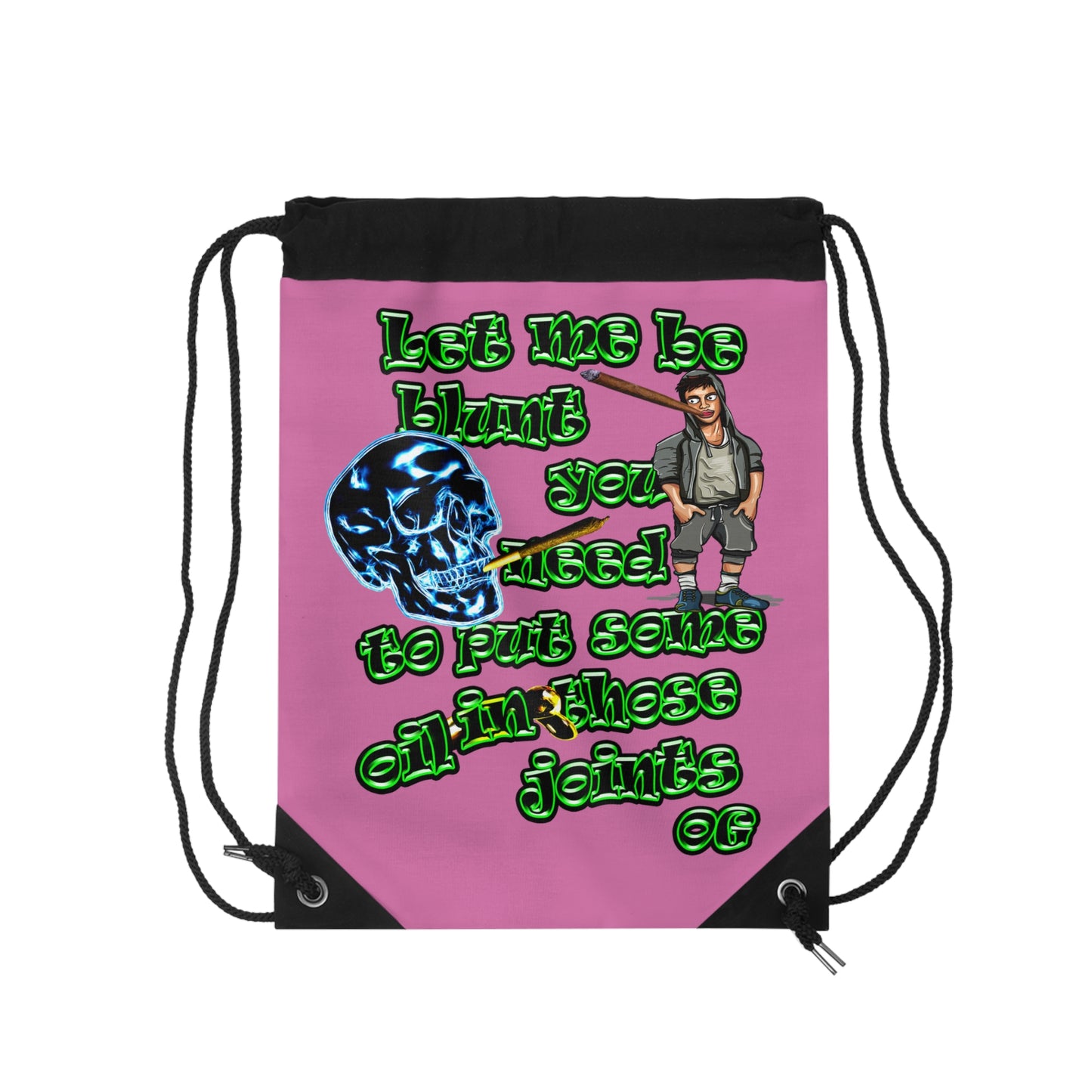 og - Drawstring Bag (light pink)