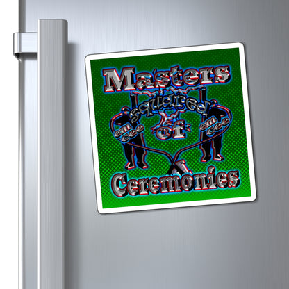 em cee squared - Magnets - (logo green)