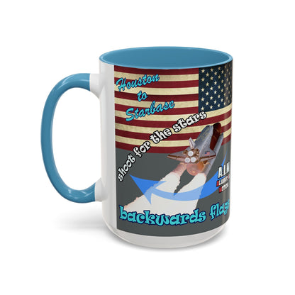 shoot for the stars - Accent Mug (dark grey)