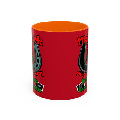 my luck - Accent Mug (dark red)