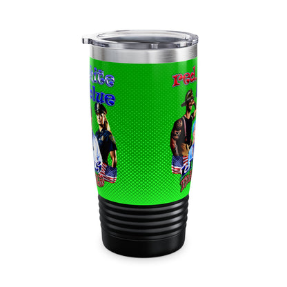rw&b lives matter - Ringneck Tumbler, 20oz (logo green)