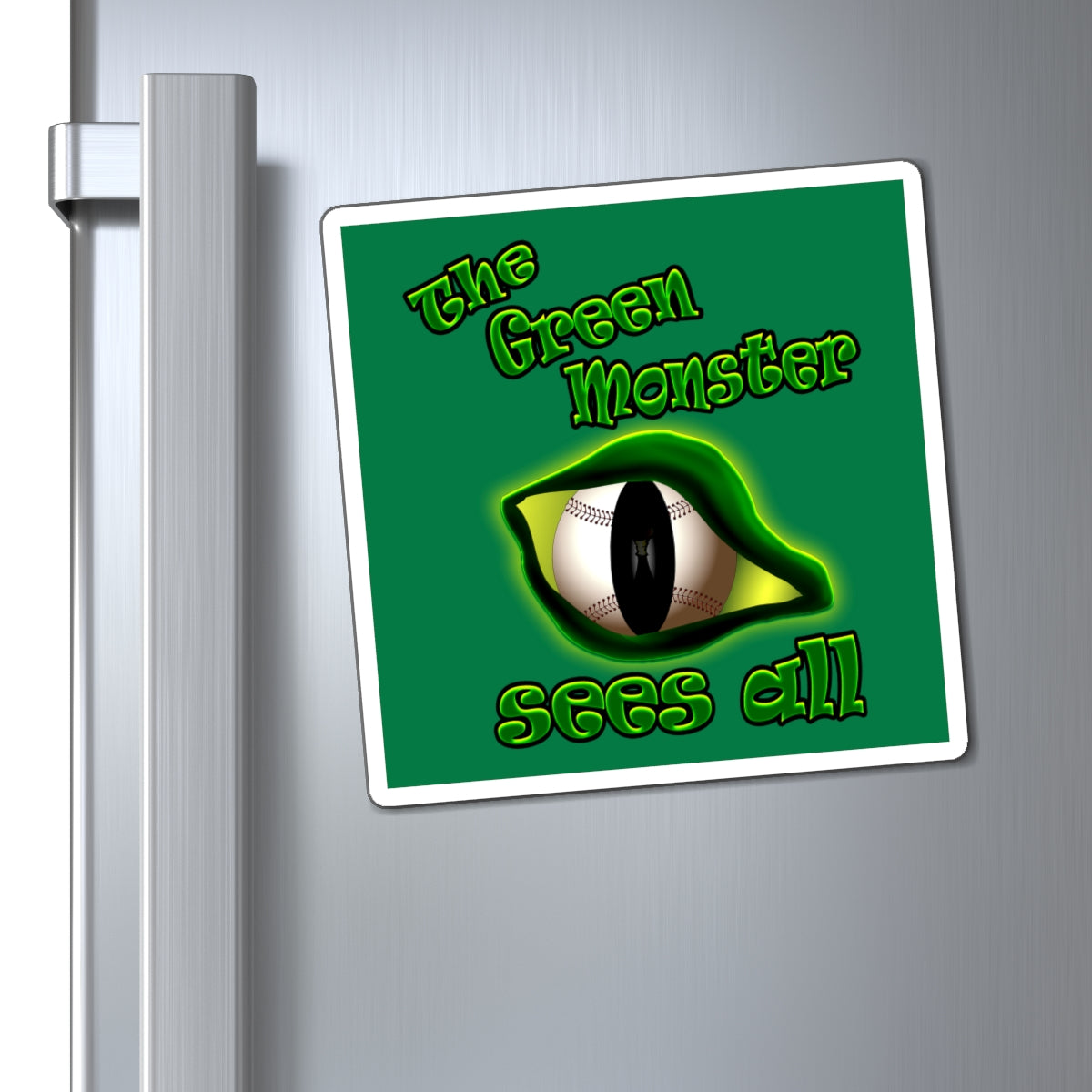 green monster - Magnets - (dark green)
