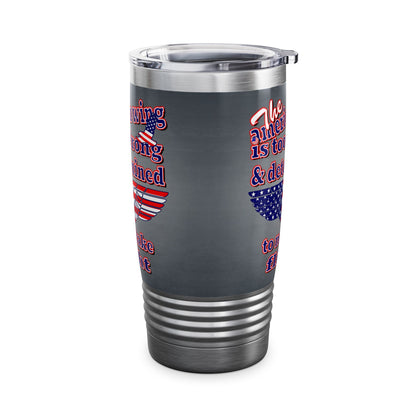 american wing - Ringneck Tumbler, 20oz (grey-light grey)