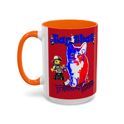 tag that - Accent Mug (dark red)