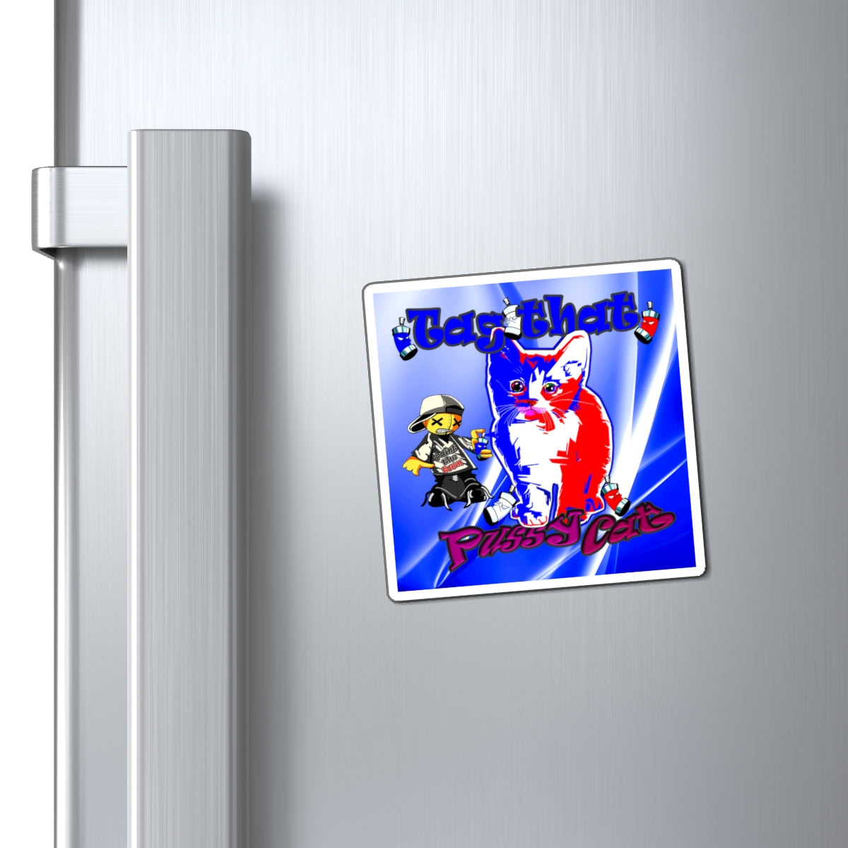 tag that - Magnets - (blue-white wave)