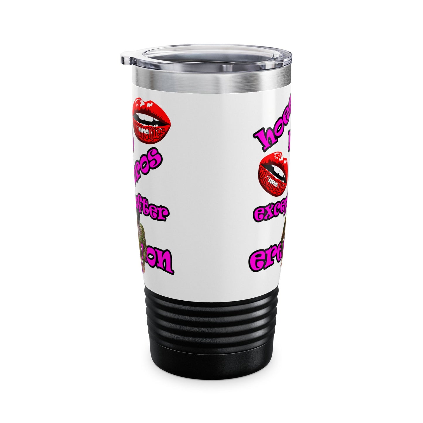 hoes b4 bros - Ringneck Tumbler, 20oz (white)