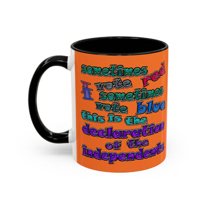 declaration of the independents - Accent Mug (crusta)