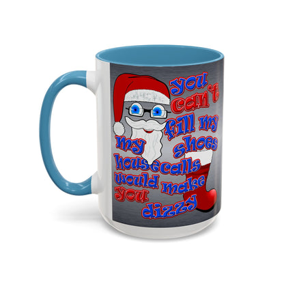santa's shoes - Accent Mug (brushed nickel)