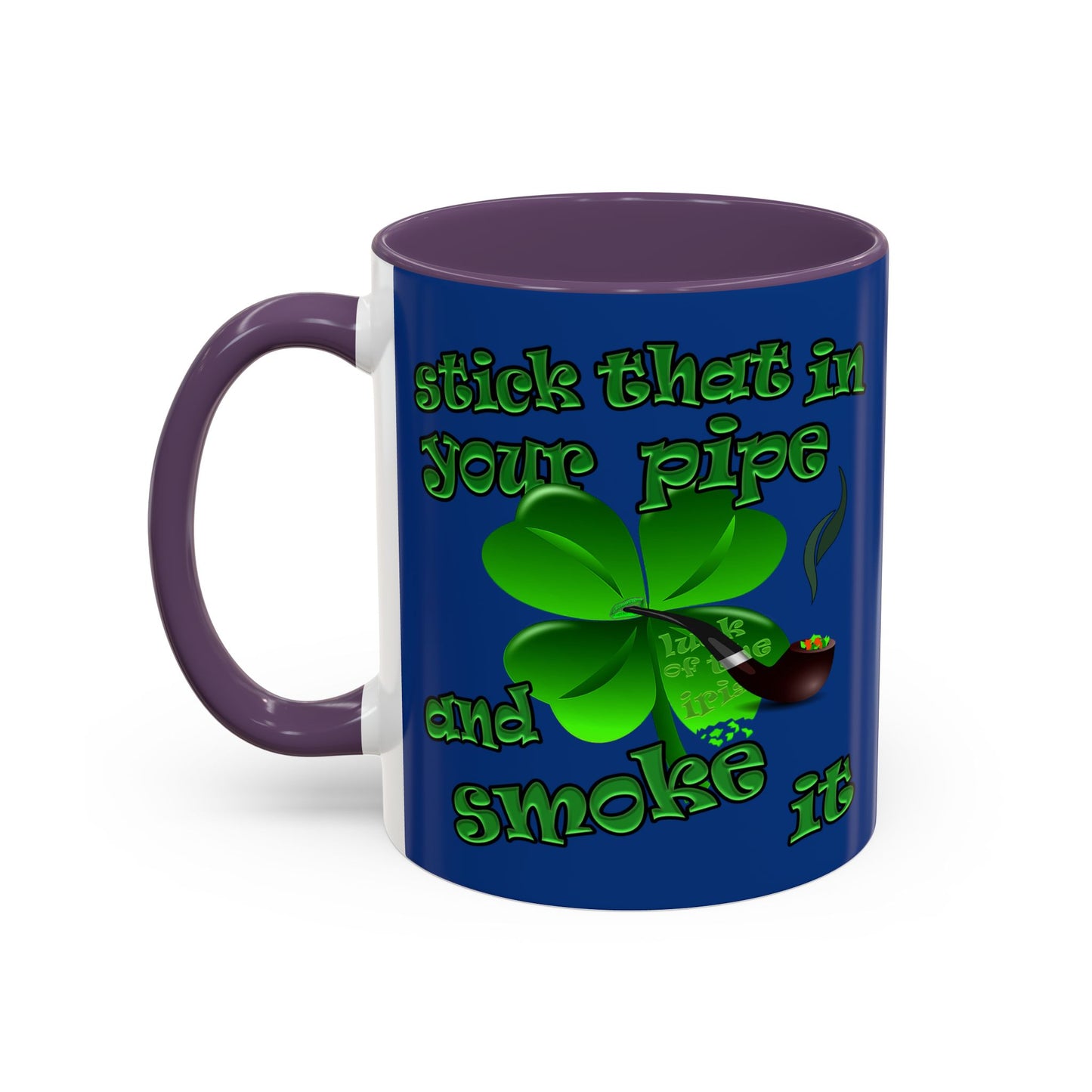 celtics logo - Accent Mug (dark blue)