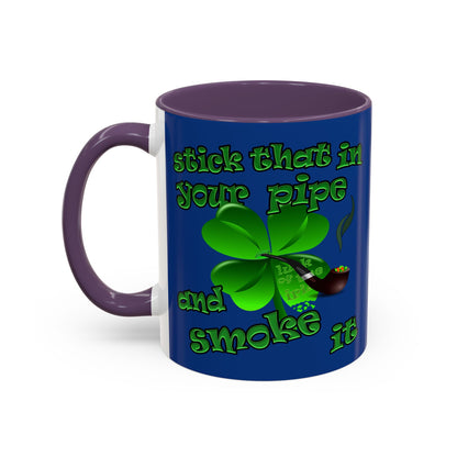 celtics logo - Accent Mug (dark blue)
