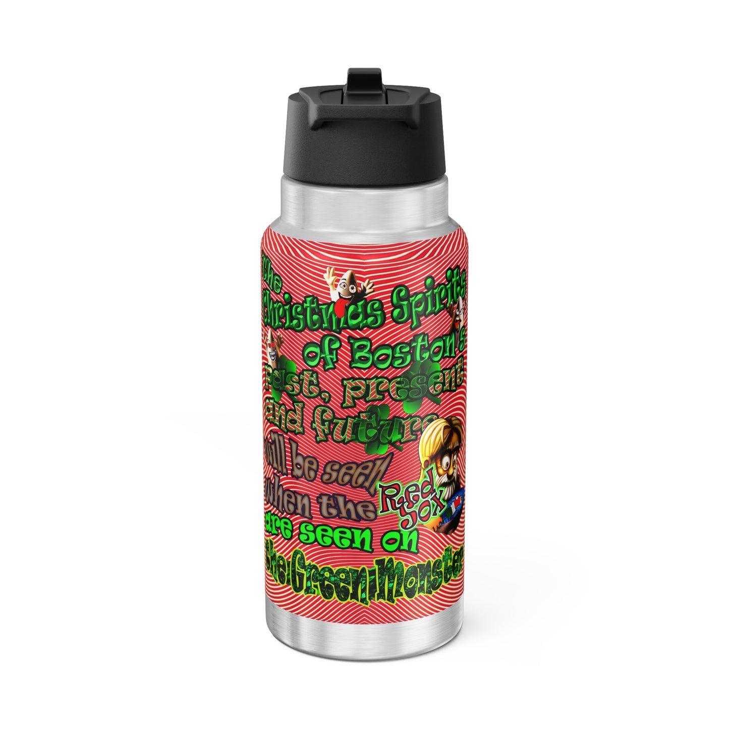 christmas spirits of boston - Gator Tumbler, 32oz  (yellow-orange wave)