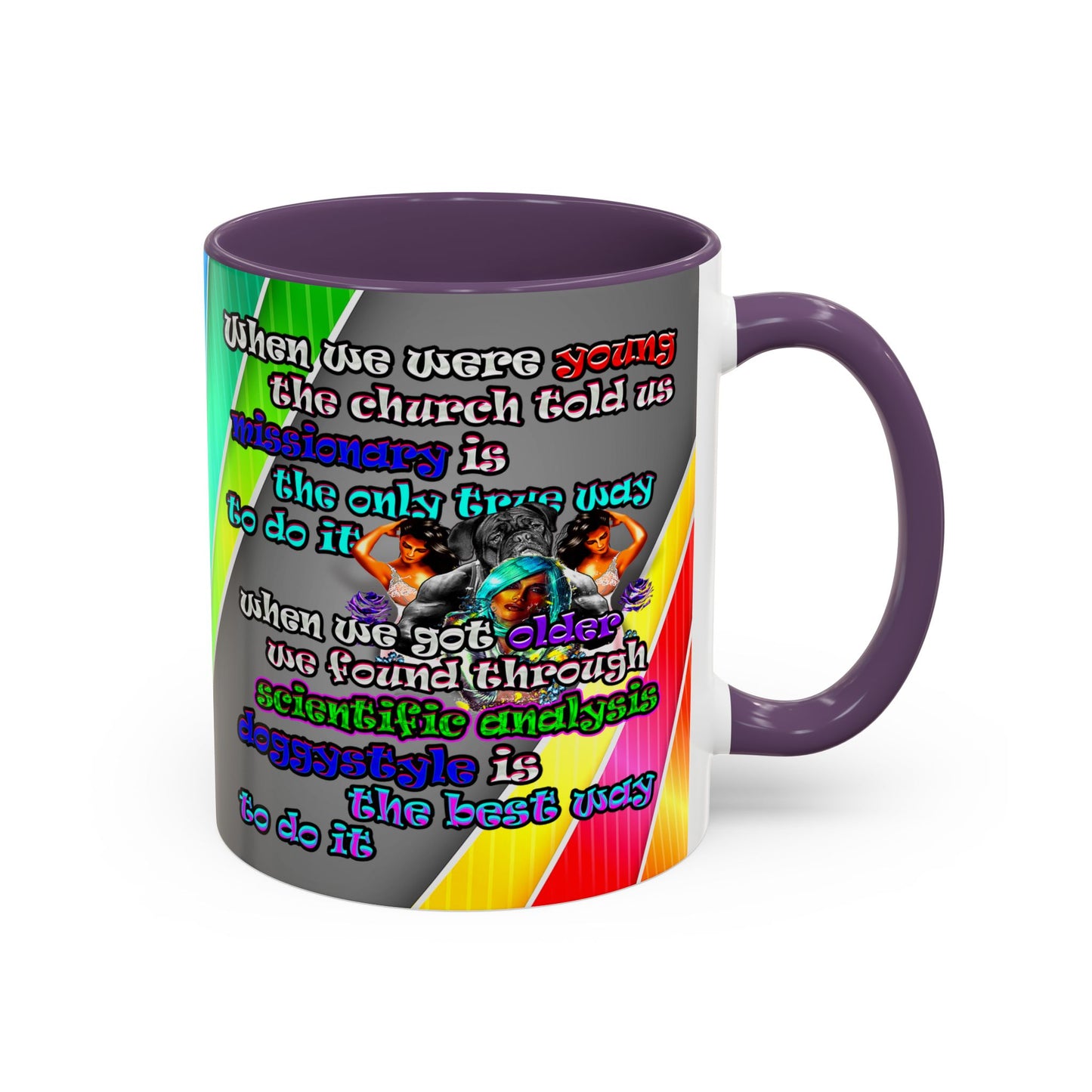 doggystyle - Accent Mug (rainbow split)