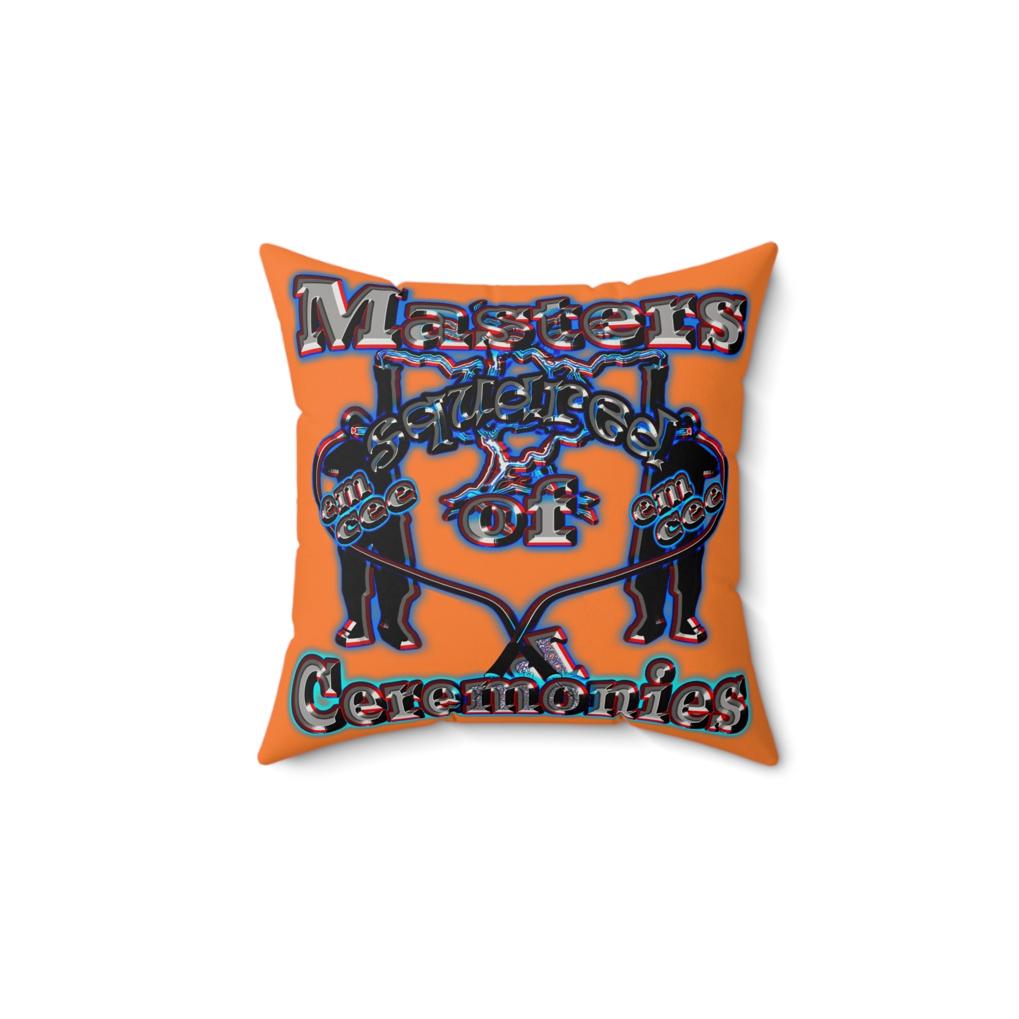 em cee squared - Faux Suede Square Pillow - (crusta)