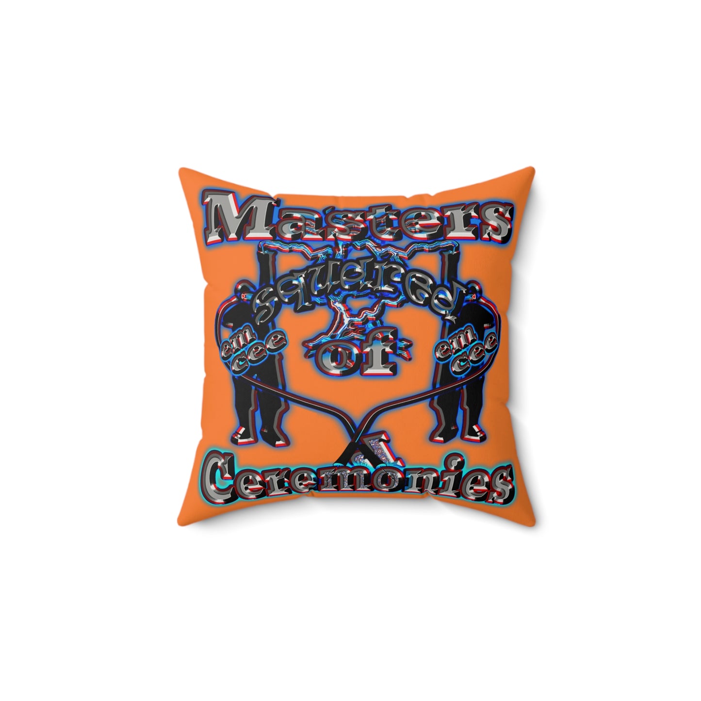 em cee squared - Faux Suede Square Pillow - (crusta)