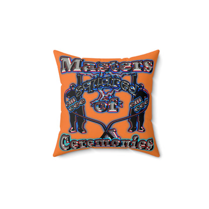em cee squared - Faux Suede Square Pillow - (crusta)